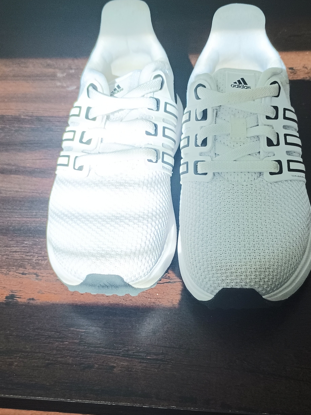 adidas White and Black Slip-On Athletic Sneaker